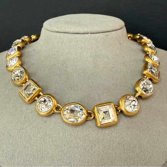 Anne Klein crystal/ rhinestone choker - Picture 1 of 11